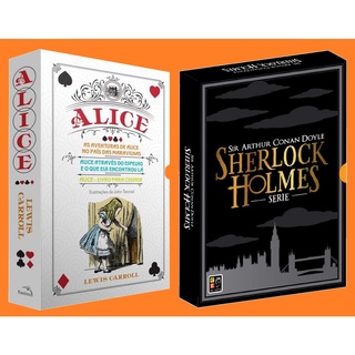 Combo Box Alice + Box Serlock Holmes - 9 Livros + Brindes
