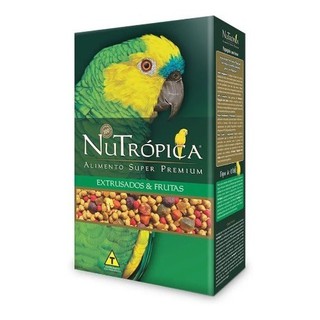 Nutrópica Papagaio Extrusados & Frutas - 600 Gr