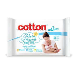 Lenços Umedecidos Recém Nascido - Cotton Line