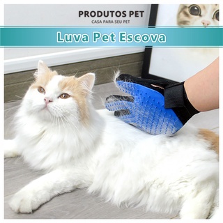 Luva Pet Escova Tira Pó Remover Pelos Cachorro Gato (1)
