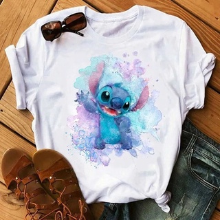 Camiseta Feminina Lilo & Stitch T-shirt Stitch Colorido 05