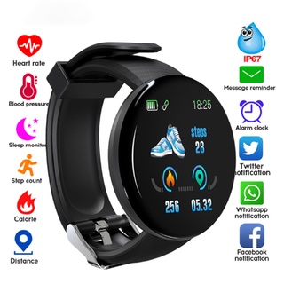 Smartwatch novo iwo relógio inteligente D18 Smart Watch Redondo à Prova d’Água com Rastreador Fitness / Smartwatch com Bluetooth Masculino