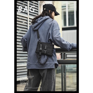 Tactical Bag InsCrossbody Bag Stylish Men Sling Bag Casual Messenger Chest Bag 24*17*2CM (9)