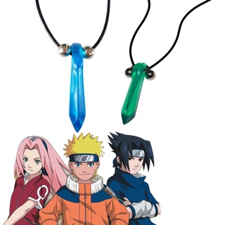 Colar Naruto Tsunade Primeiro Hokage Azul verde
