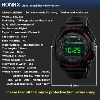 HONHX Relógio De Pulso Digital Masculino Com LED Esportivo (7)