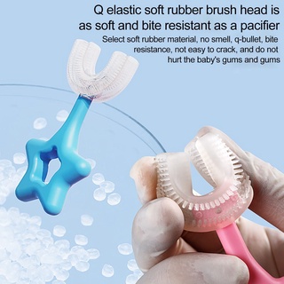Escova De Dentes Infantil De Silicone Com Cabo Para Cuidado Oral 2-12 (3)