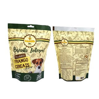 Biscoito Petisco Para Cães Assado Integral Sabor Frango e Cereais - Rico em Vitaminas Fibras e Minerais (3)