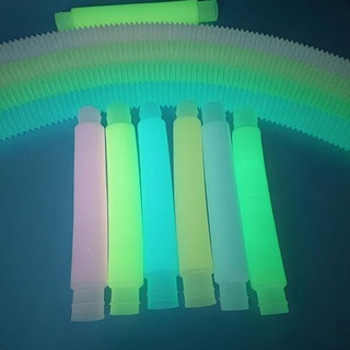 Luminosa Pop Tubos Sensory Toy Para Adulto Aliviar Estresse Fidget Brinquedos Tismo Anti De Plástico Crianças Brinquedo Squeeze