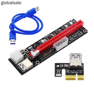 PCI-E Riser Board PCI-E 1x to 16x Extender Adapter USB 3.0 GPU Riser Card with multiple Interface