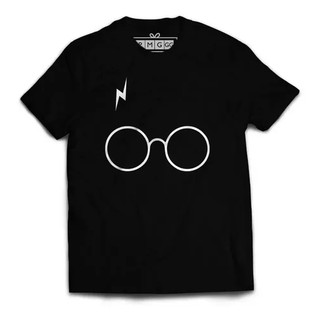 Camiseta Unissex Harry Potter Óculos Magia Bruxo Raio Filme Nerd Geek 100% Algodão !