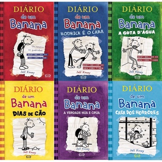 Coleção Diário de Um Banana. 6 Livros. Volumes 1 ao 6. Novo.
