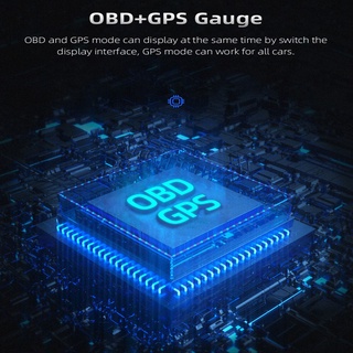 Medidor De OBD OBD2 HUD GPS Do Veículo Carro Head Up Display Digital Temperatura Velocidade De Tensão Exibição Met (2)