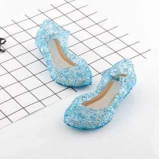 Elsa girl's shoes Frozen sandals (7)
