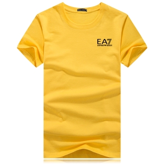 EA7 Plus Size 5XL Unisex Men Women T-Shirt Short Sleeve Shirts Lovers Fashion Casual Clothes New Soft Blouse