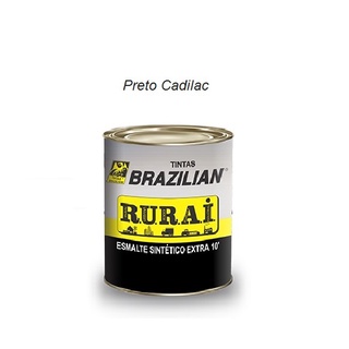 Tinta esmalte sintético RURAI Brazilian 900ml Preto Cadilac