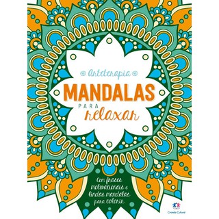 Livro Para Colorir Mandalas Para Relaxar 48 Páginas Adulto