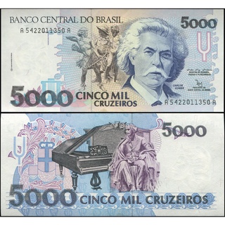 Cedula C 220 5000 Cruzeiros 1992 - FE