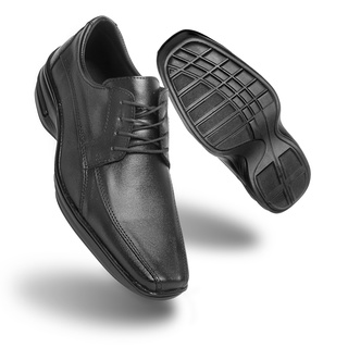 Sapato Confort Couro Ecológico Anti Stress Confortável 202 (4)