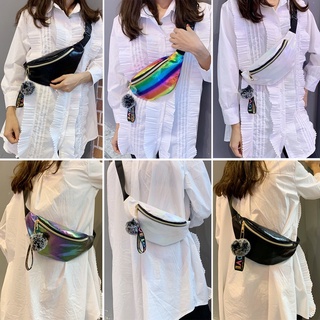 Bolsa feminina bolsa de cintura colorida estilo coreano (2)