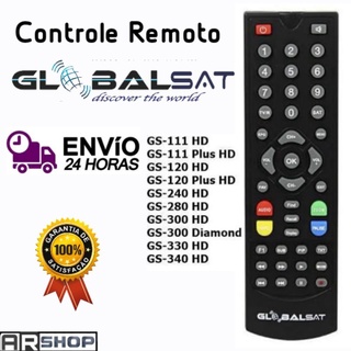 Controle Remoto Globalsat MGS-111 / GS-111 Plus / GS-120 / GS-120 Plus / GS-240 / GS-280 / GS-300 / GS-300 Diamond / GS-330 / GS-340
