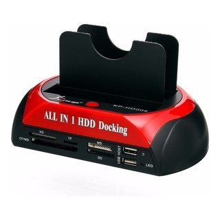 Com Multi Slot para Leitor de Cartão Tudo Em Uma Base HDD Docking Para Disco Rígido IDE \ SATA (2)