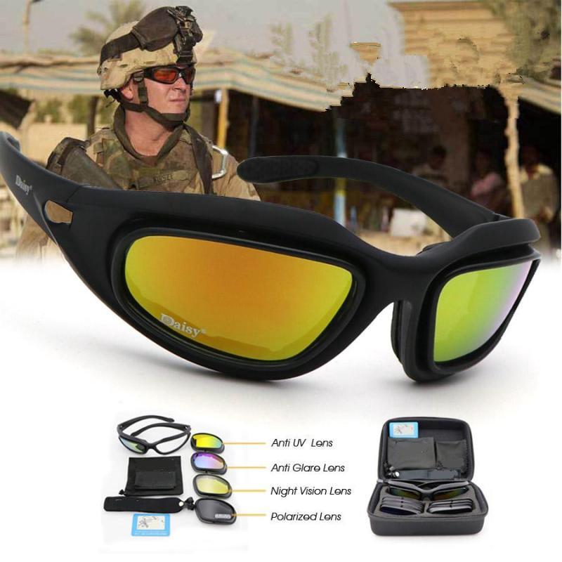 polarizados Daisy C5 Óculos de sol militares Kit de 4 lentes