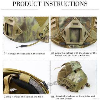 Capa de capacete de camuflagem tática (8)