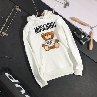 2021 Moschino Hoodies Pullovers Loose Tops Cute Bear Sweatshirts For Men Best Quality Original Hoodies With Label Coat (1)