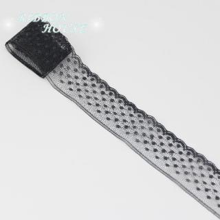 (10 100yards / Roll) 30mm Dots Lace Webbing Tecido Decoração Material De Embalagem Do Presente Do Amor Rolos (6)