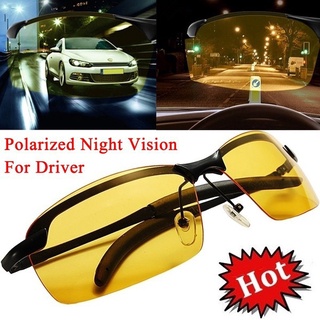 Óculos De Sol De Sol Polarizados Uv400 Amarelo De Alta Qualidade Visão Noturna Anti-Glare (1)