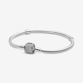 Pandora Moments Classic Snake Chain Bracelet Women Personalized DIY Charm Jewellery Bead Accessory Basic Bracelet gift (8)