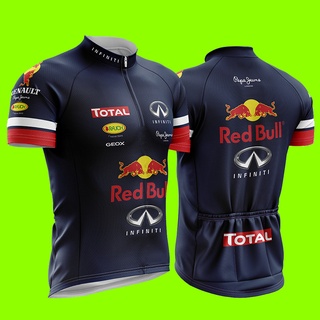 Camisa De Ciclismo Camiseta Ciclismo Proteção Uv50+ Red Bull
