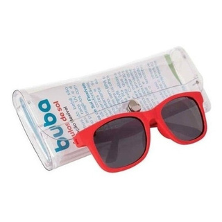 Óculos De Sol Buba ® + Estojo + Lenço Vermelho 11744 Lenço