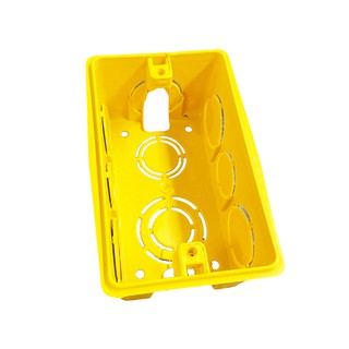 Caixa De Luz 4x2 Amarela - Kit C/ 20 Unidades Para Obras Construção Energia Eletrica (1)