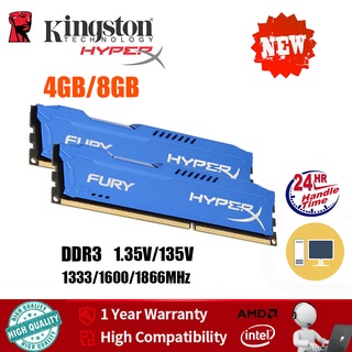 Desktp ram pc Para 4GB 8GB Ddr3 / 3l 1600MHz Kingston DIMM Memory Desktop 1.35 V / 1.5V 240pin
