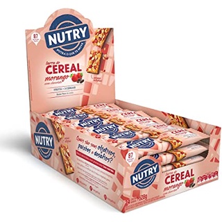 Barra De Cereal Nutry Caixa C/24 Unidades Ótimo para Trabalho, Academia, Estudos