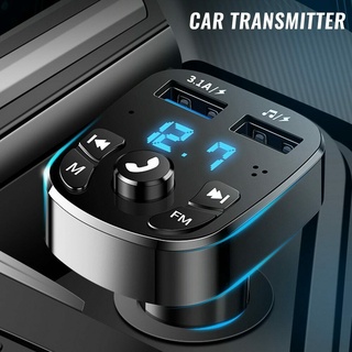 Carregador de carro Fm Transmitter Bluetooth Vehicle Mp3 Radio Dual Usb Porta Carregador Rápido Adaptador De Carregamento Do Telefone Do Carro