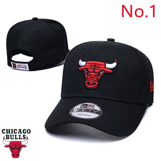 20 Style NBA Chicago Bulls Baseball Cap Adjustable Flat Brim Hat Hip Hop Hat Summer Sun Hats