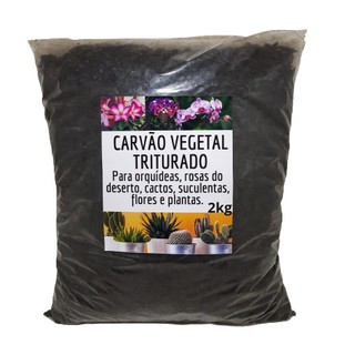 Carvão Vegetal Triturado Substrato Para Plantas Orquídeas Rosas do Deserto Cactos Suculentas Plantas 2KG