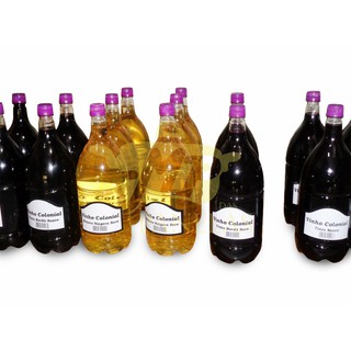 Vinho colonial 4 litros tinto ou branco seco ou suave as melhores uvas de Sc