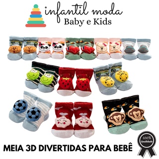Meias 3D Para Bebê roupa de Bebê sapatinho (1)
