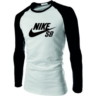 Camiseta Raglan manga longa branca Nike SB