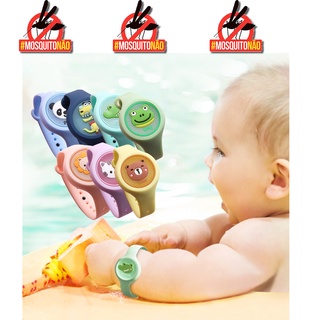 Relógio Repelente Infantil Anti Mosquito Repelente Figurinhas