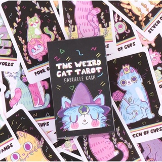 The Weird Cat Tarot Deck Tarô Do Gato Estranho Baralho de Cartas de Oráculo