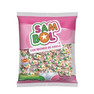 Bala Sambol Tutti-frutti 500g/ Aprox. 100 unidades