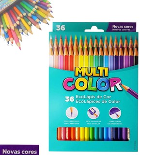 Lapis de Cor 36 Cores Para Colorir Multicolor - Segunda Linha Faber