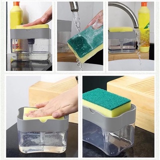Dispenser Detergente 2 Em 1 Dosador com Esponja Dosador (3)