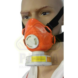 Respirador mascara 1/4 Facial para Cabelo/produtos Quimico/acidos/pinturas/fumacas /fulinges + filtro voga + luvas de brinde