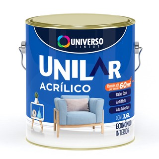 Tinta Latex Acrilica Anti Mofo Unilar 3,6l Fosca Universo ( VARIAS CORES ) (1)