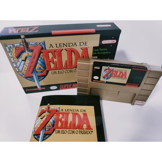 Zelda link to the past com caixa e manual lacrado carcaça dourada (1)